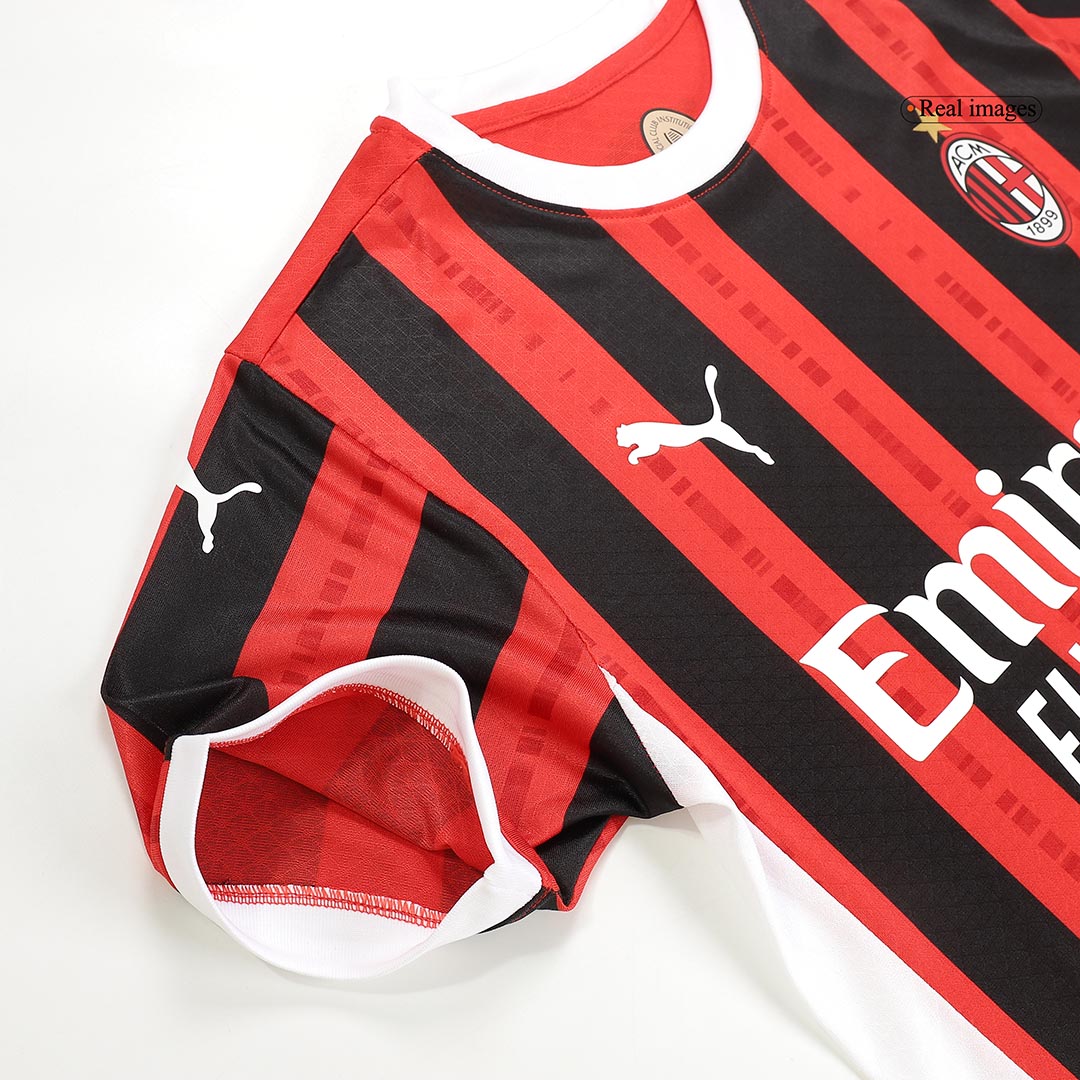 Player Version RAFA LE?O #10 AC Milan Home  Soccer Jersey 2024/25 Top Soccer Jerseys Store