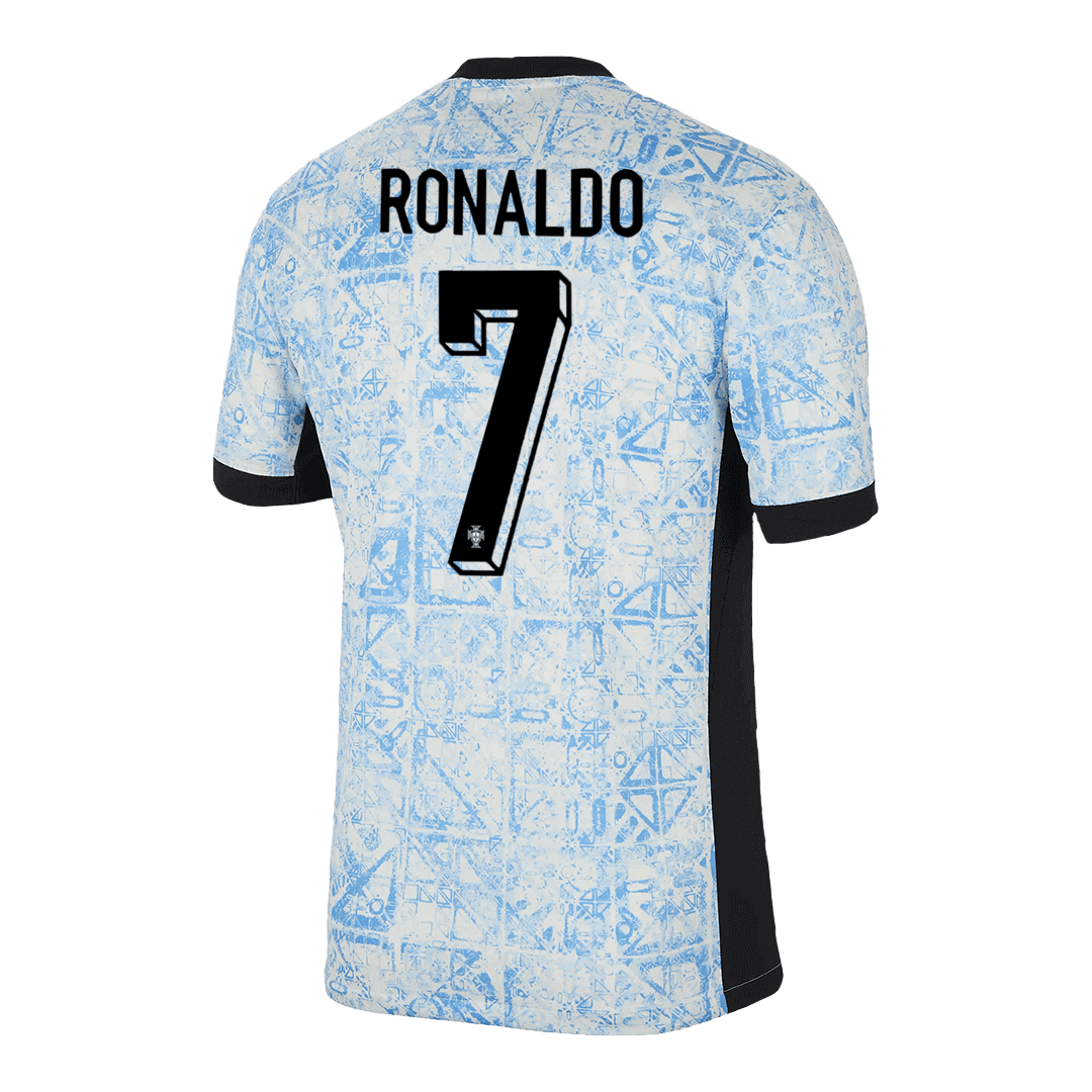 Men's Portugal RONALDO #7 Away Soccer Jersey Euro 2024 Go Game Wear