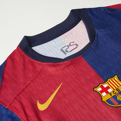 Player Version Barcelona Home  Soccer Jersey 2024/25 - COLDPLAY Top Soccer Jerseys Store