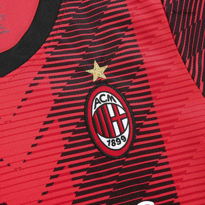 Kid's AC Milan Home  Soccer Jersey Kit(Jersey+Shorts) 2023/24 Top Soccer Jerseys Store