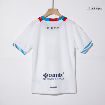 Kid's Cruz Azul Away  Soccer Jersey Kit(Jersey+Shorts) 2024/25 Top Soccer Jerseys Store
