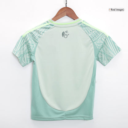 Kid's Mexico Away Jerseys Kit(Jersey+Shorts) Copa América 2024 Top Soccer Jerseys Store