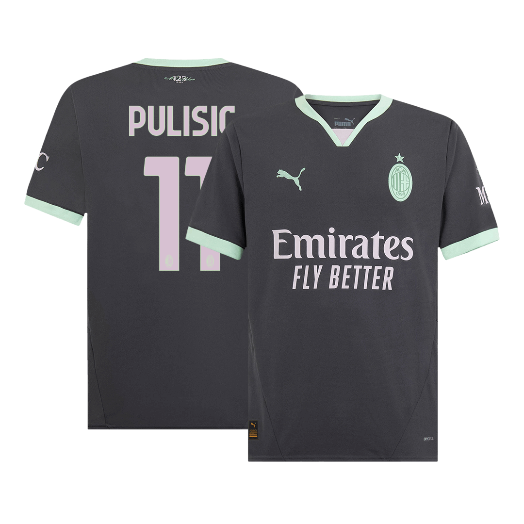 PULISIC #11 AC Milan Third Away  Soccer Jersey 2024/25 Top Soccer Jerseys Store