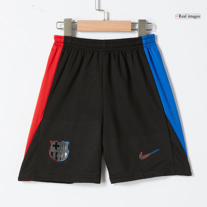 Kid's Barcelona Away  Soccer Jersey Kit(Jersey+Shorts) 2024/25 Top Soccer Jerseys Store