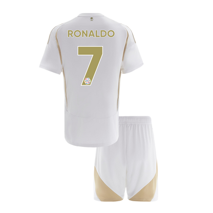 Kid's RONALDO #7 Al Nassr Third Away  Soccer Jersey Kit(Jersey+Shorts) 2024/25 Top Soccer Jerseys Store