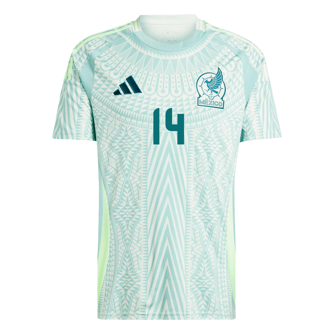 Men's Mexico CHICHARITO #14 Away Soccer Jersey Copa América 2024 Top Soccer Jerseys Store