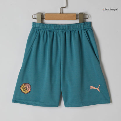 Kid's Manchester City Fourth Away  Soccer Jersey Kit(Jersey+Shorts) 2024/25- Definitely City (UCL) Top Soccer Jerseys Store