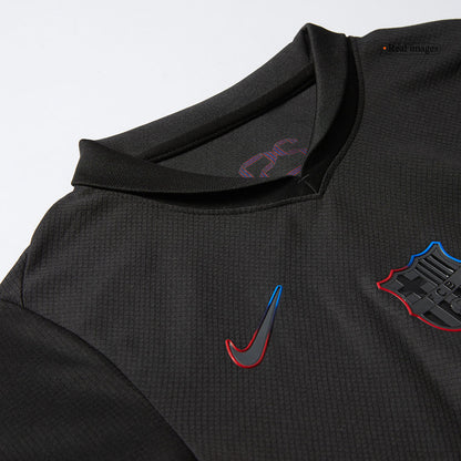 Kid's Barcelona Away  Soccer Jersey Kit(Jersey+Shorts) 2024/25 - Spotify Logo Without Text Top Soccer Jerseys Store