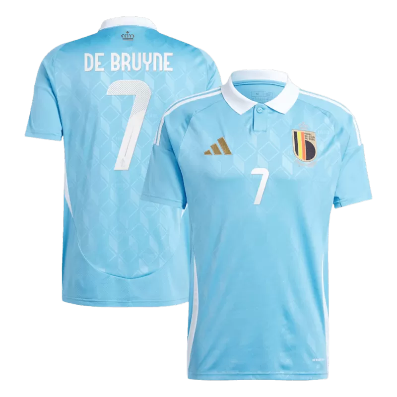Belgium DE BRUYNE #7 Away Soccer Jersey 2024 topsoccerjerseys.com