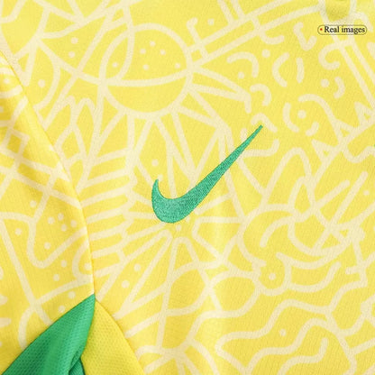 Brazil Kid‘s Home Soccer Jerseys (Jersey+Short) Kit 2024 Top Soccer Jerseys Store
