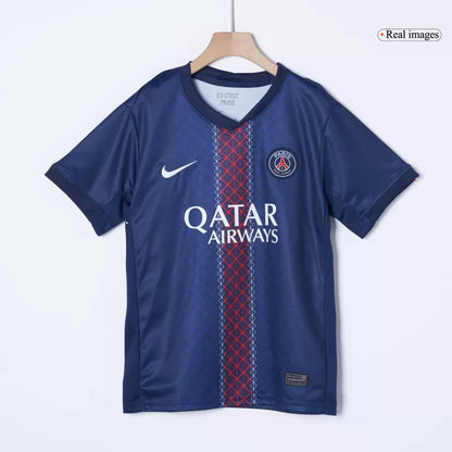 Kid's PSG Home Soccer Jersey Kit(Jersey+Shorts) 2025/26 Top Soccer Jerseys Store