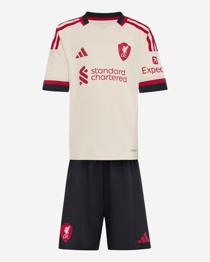 Liverpool Kids Away Soccer Jersey 2025/26 (Jersey+Shorts) Top Soccer Jerseys Store