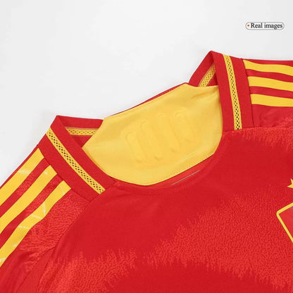 Player Version LAMINE YAMAL #19 Spain Home Soccer Jersey Euro 2024 Go Game Wear