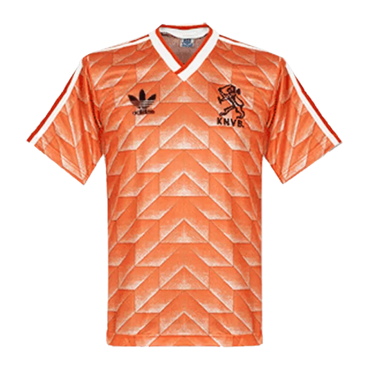 Retro Netherlands Home Soccer Jersey 1988 topsoccerjerseys.com