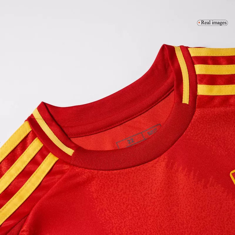 Kid's Spain Home Soccer Jersey Kit(Jersey+Shorts+Socks) 2024/25 Go Game Wear