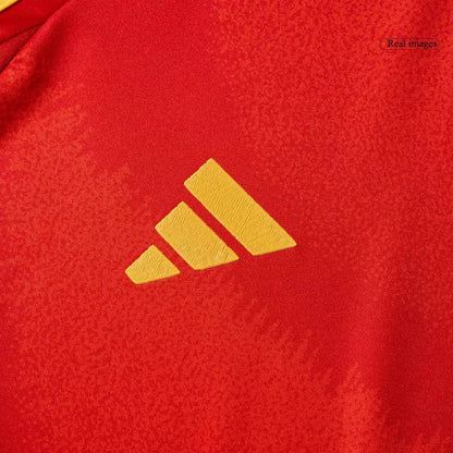 Kid's Spain Home Soccer Jersey Kit(Jersey+Shorts+Socks) 2024/25 Go Game Wear