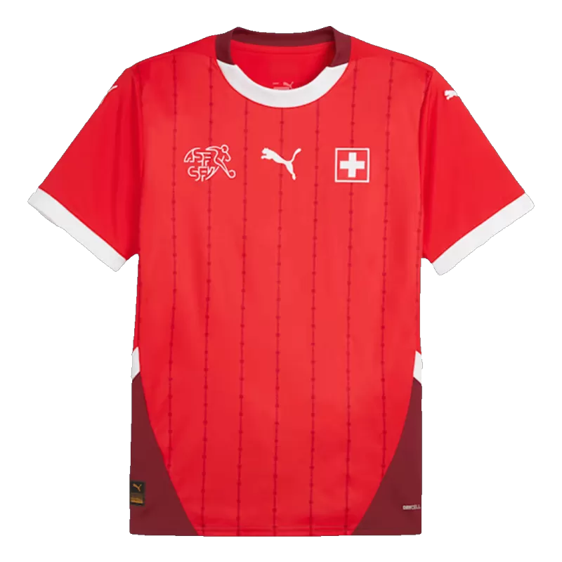 Switzerland Home Soccer Jersey Euro 2024 topsoccerjerseys.com