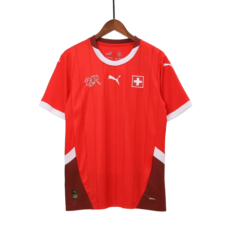Switzerland Home Soccer Jersey Euro 2024 topsoccerjerseys.com