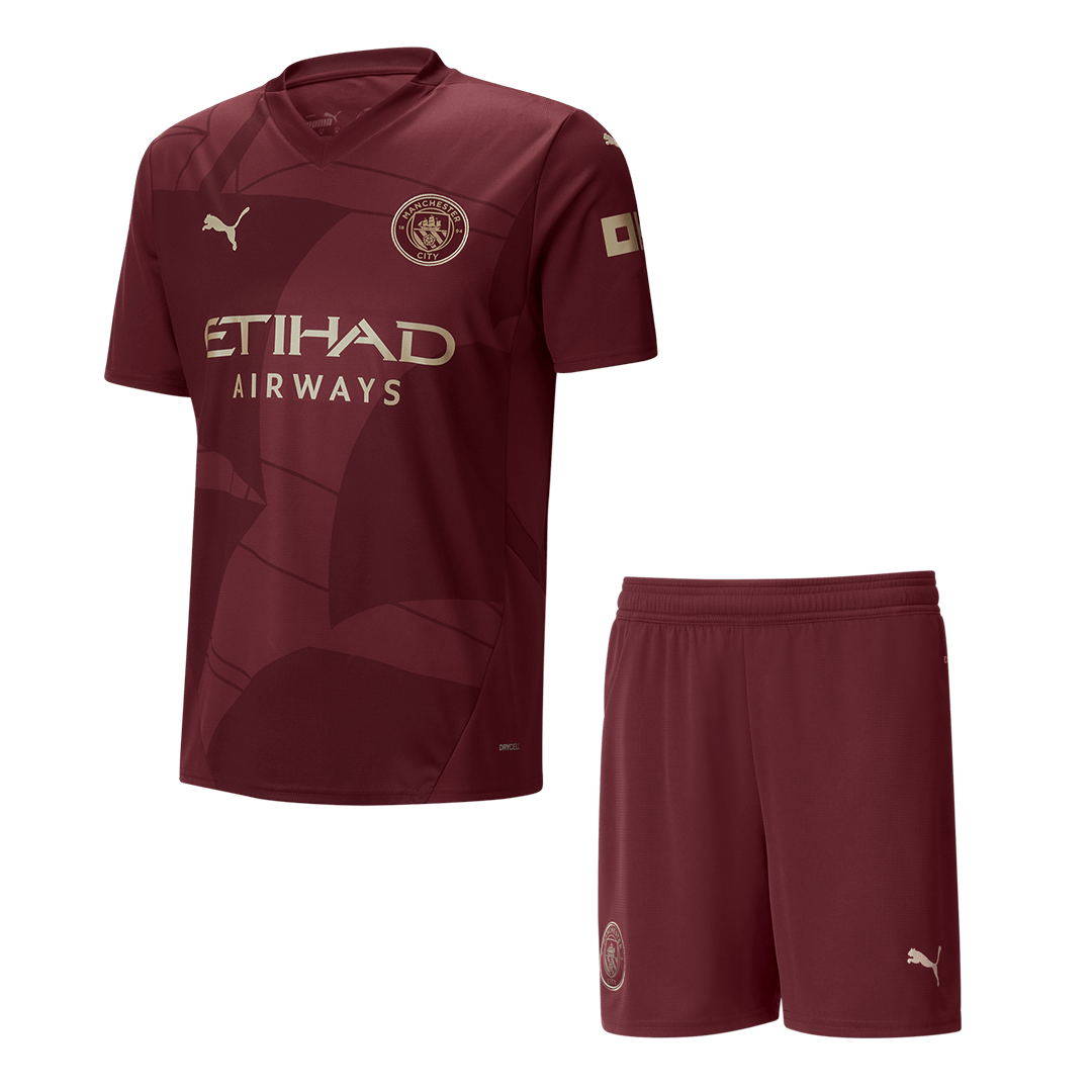 Manchester City Third Away  Soccer Jersey Kit(Jersey+Shorts) 2024/25 Top Soccer Jerseys Store