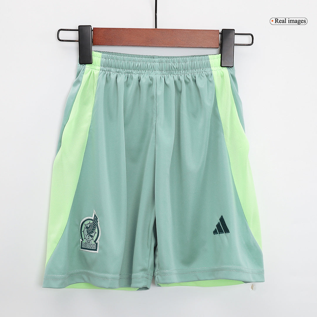 Kid's Mexico Away Jerseys Kit(Jersey+Shorts) Copa América 2024 Top Soccer Jerseys Store