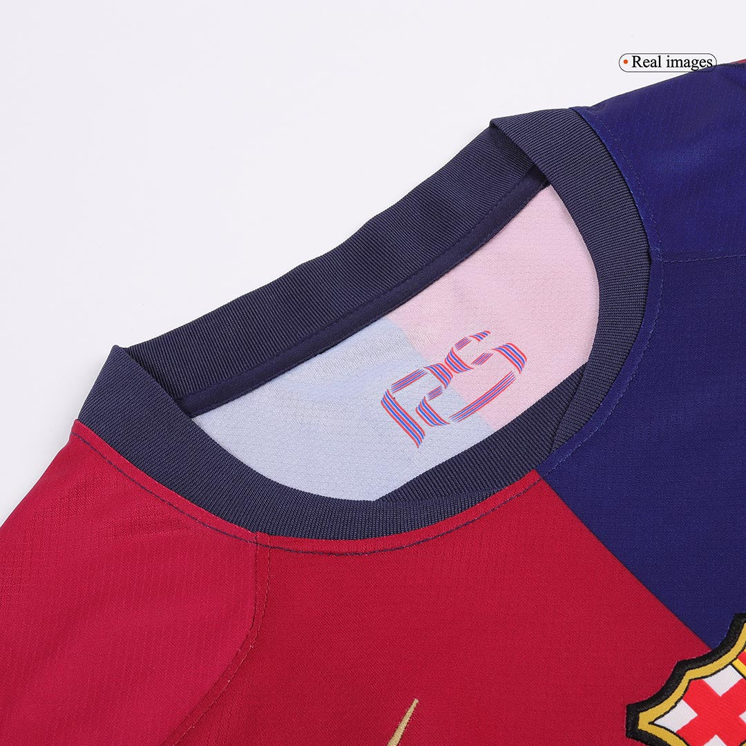 LAMINE YAMAL #19 Barcelona Home  Soccer Jersey 2024/25- Spotify Logo Without Text Top Soccer Jerseys Store