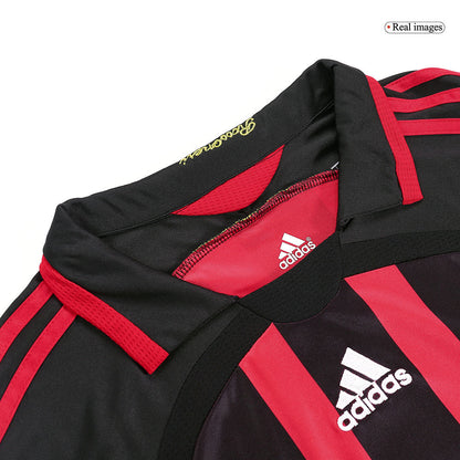 Retro MALDINI #3 2006/07 AC Milan Home Long Sleeve  Soccer Jersey Top Soccer Jerseys Store