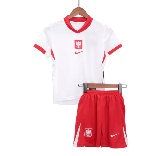 Dziecięce stroje piłkarskie Poland Home 2024 Top Koszulki Pilka Sklep
