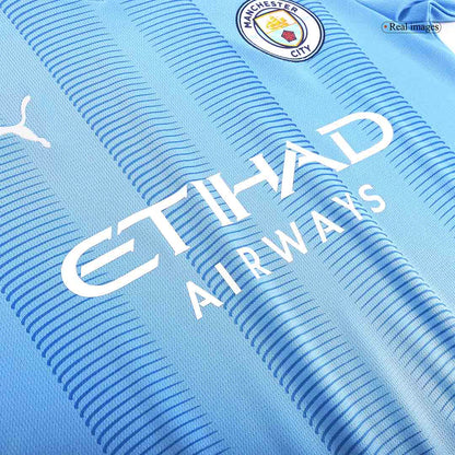 J.ALVAREZ #19 Manchester City Home  Soccer Jersey 2023/24 Top Soccer Jerseys Store