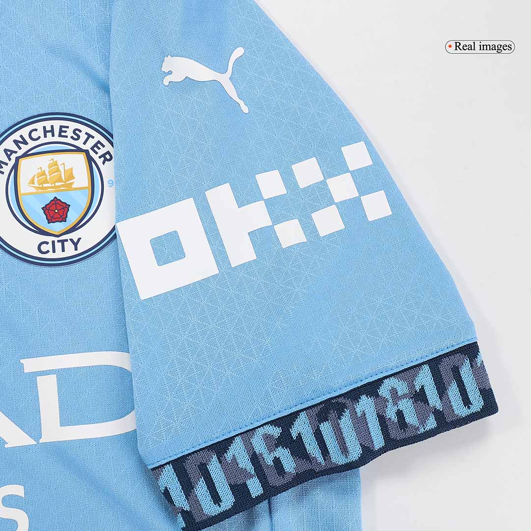Player Version Manchester City Home  Soccer Jersey 2024/25 Top Soccer Jerseys Store