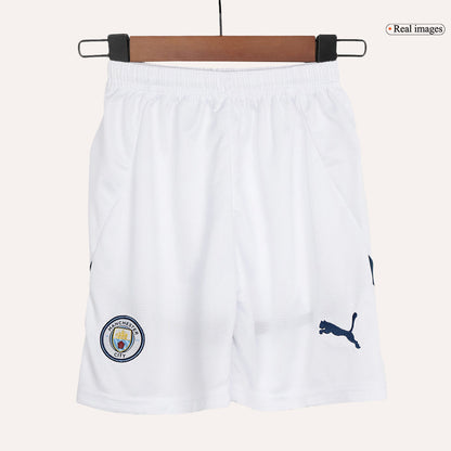 Kid's Manchester City Home  Soccer Jersey Kit(Jersey+Shorts) 2024/25 Top Soccer Jerseys Store