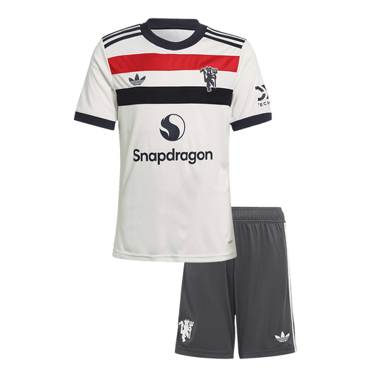Kid's Manchester United Third Away  Soccer Jersey Kit(Jersey+Shorts) 2024/25 Top Soccer Jerseys Store