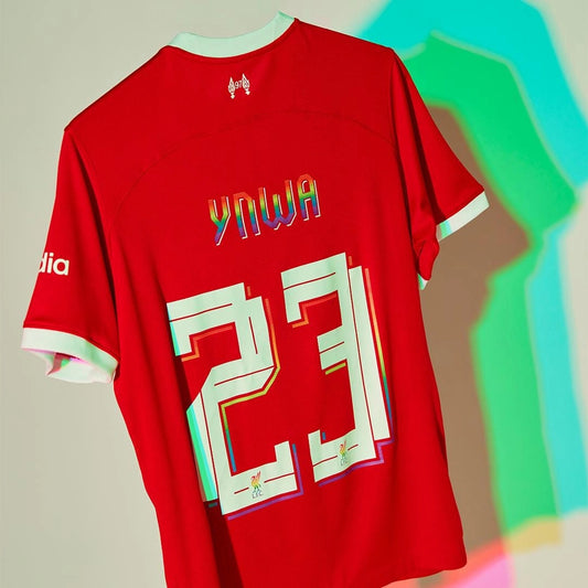 Liverpool Home Soccer Jersey 2025/26 - Retail's exclusive Pride collection Top Soccer Jerseys Store